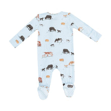 Load image into Gallery viewer, COW FAMILIES ZIPPER FOOTIE