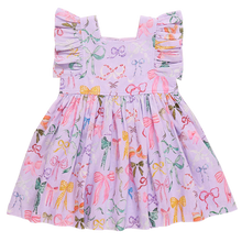 Load image into Gallery viewer, ELSIE DRESS- LAVENDER BOWS