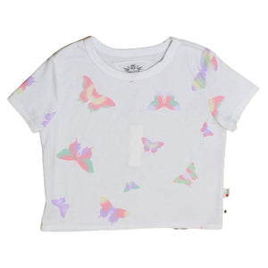 CORAL BUTTERFLY BOXY TEE
