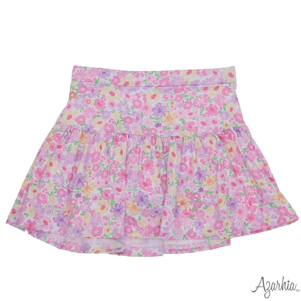 TENNIS SKORT- FALL FLOWERS