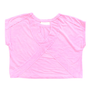 TIME TEE- NEON PINK