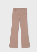 Load image into Gallery viewer, TWILL FLARE PANTS- BLUSH