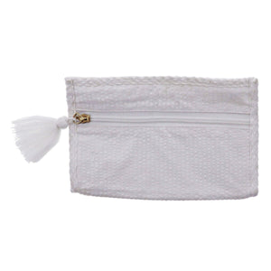 MAGNOLIA SEERSUCKER COSMETIC BAG