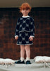 Bows Skirt & Knit Set - blk/wht