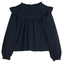 Load image into Gallery viewer, SHANNON BLOUSE- NAVY