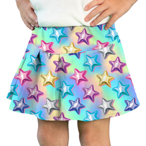 TENNIS SKORT- METALLIC STARS