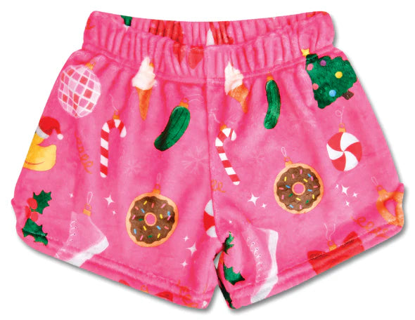 PLUSH PJ SHORTS - ORNAMENT