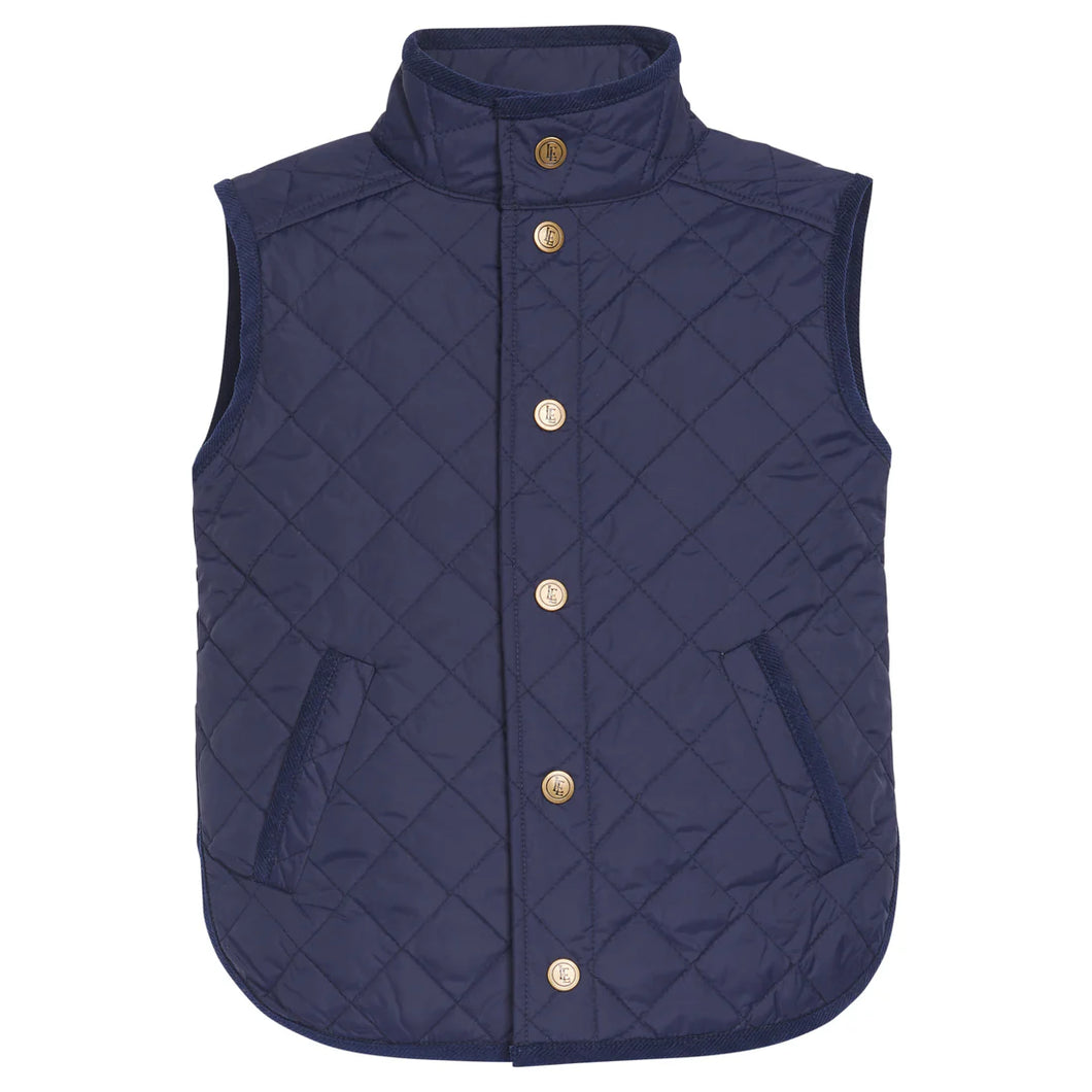 CLASSIC QUILTED VEST- NAVY