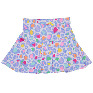 TENNIS SKORT- LAVENDER LEOPARD