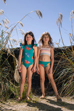 Load image into Gallery viewer, WAFFLE BIKINI- POLILLA ARCOIRIS CRUDO