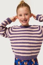 Load image into Gallery viewer, PURPLE STRIPE KNITTED JUMPER