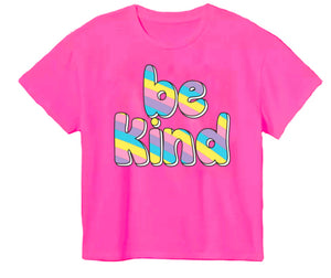 BE KIND BOXY TEE- PINK