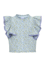 Load image into Gallery viewer, POSIE TOP- BLUE DITSY