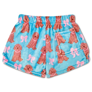 PJ SHORT - PUPPY BOWS