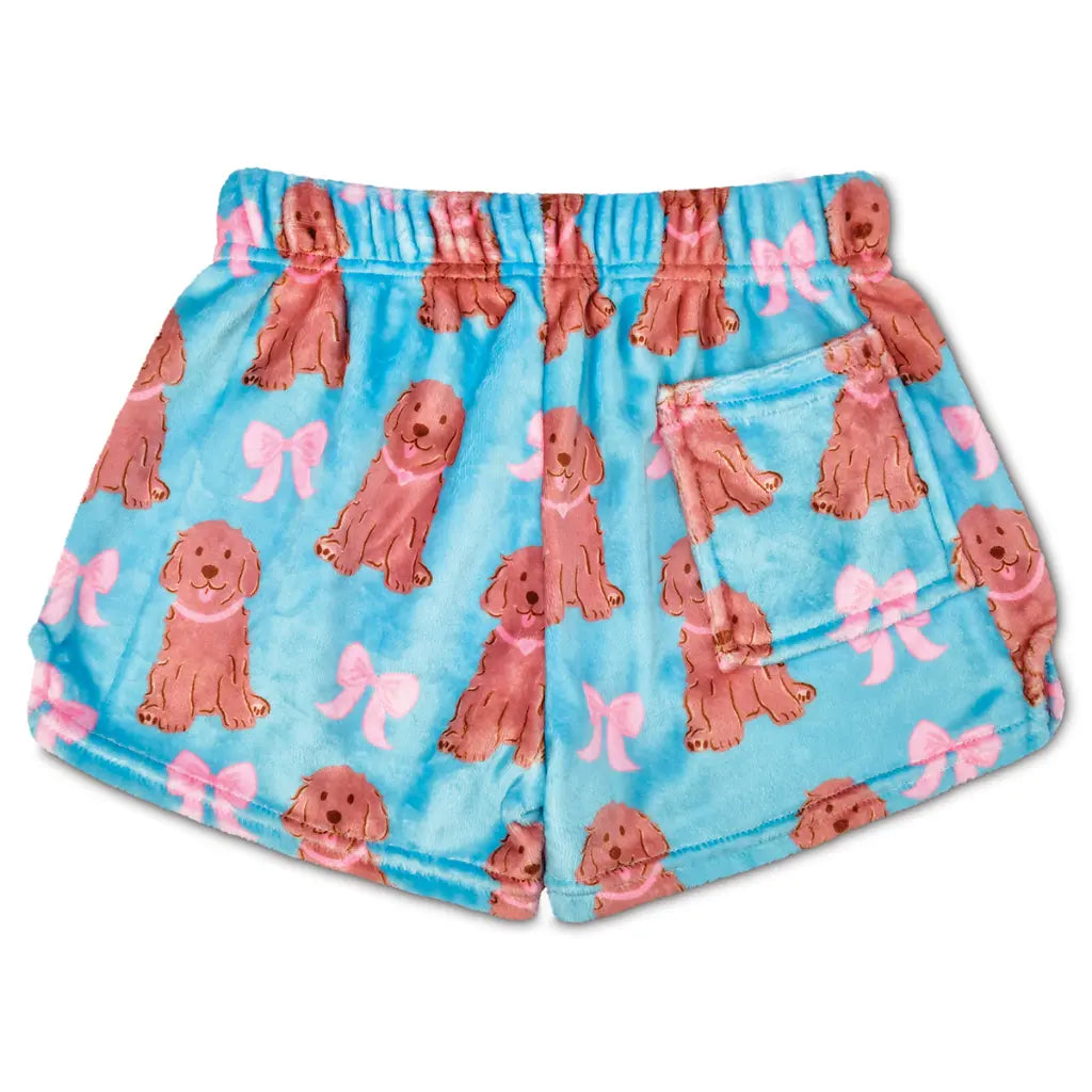 PJ SHORT - PUPPY BOWS