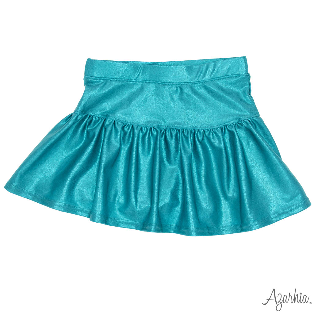 SHIMMER SKORT- TURQUOISE