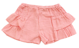 CORAL SIDE RUFFLE SHORT