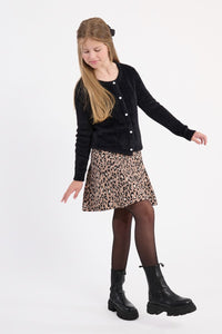 SKATER SKIRT- LEOPARD