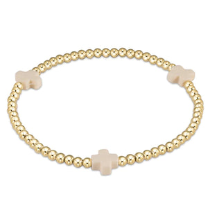 SIGNATURE CROSS BRACELET- PURPLE