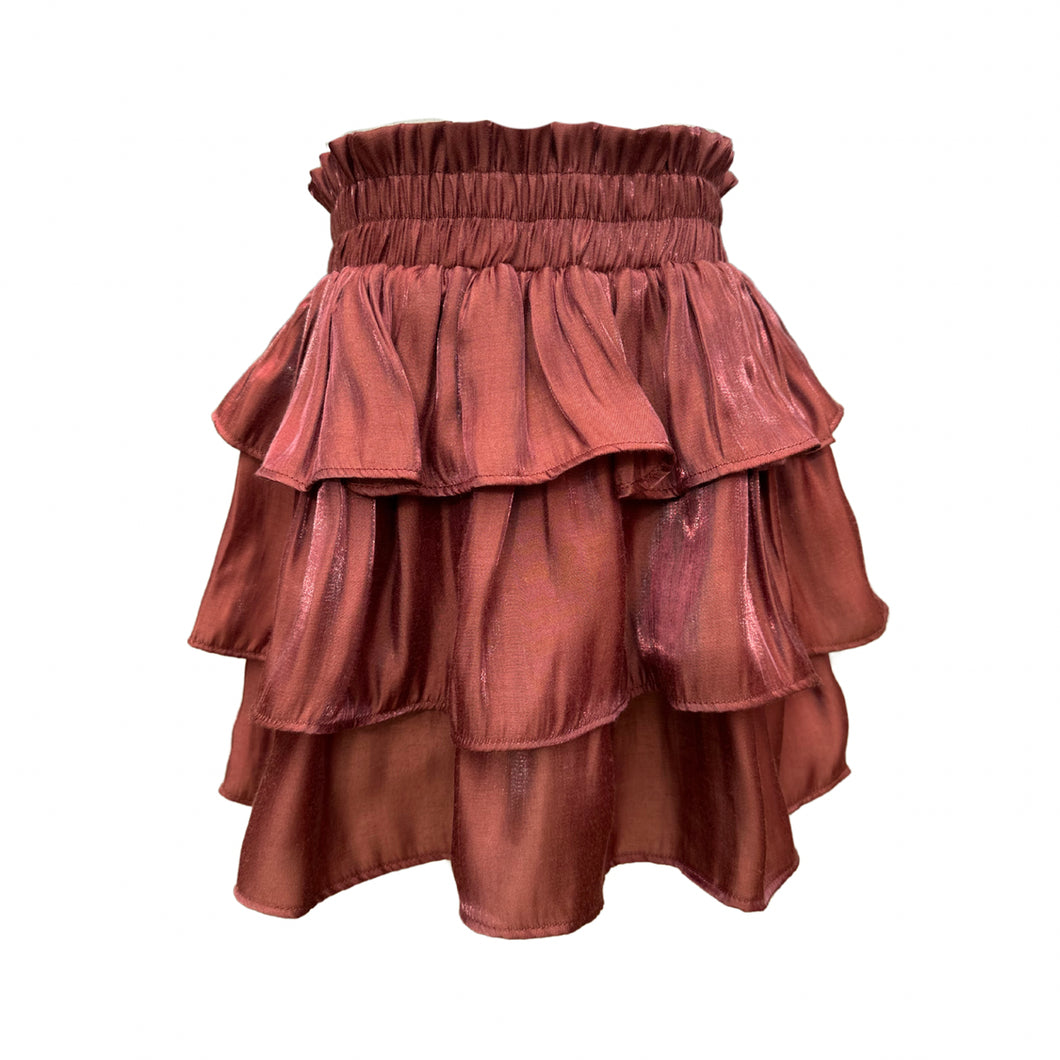 LUNA SKIRT- CHESNUT SHIMMER