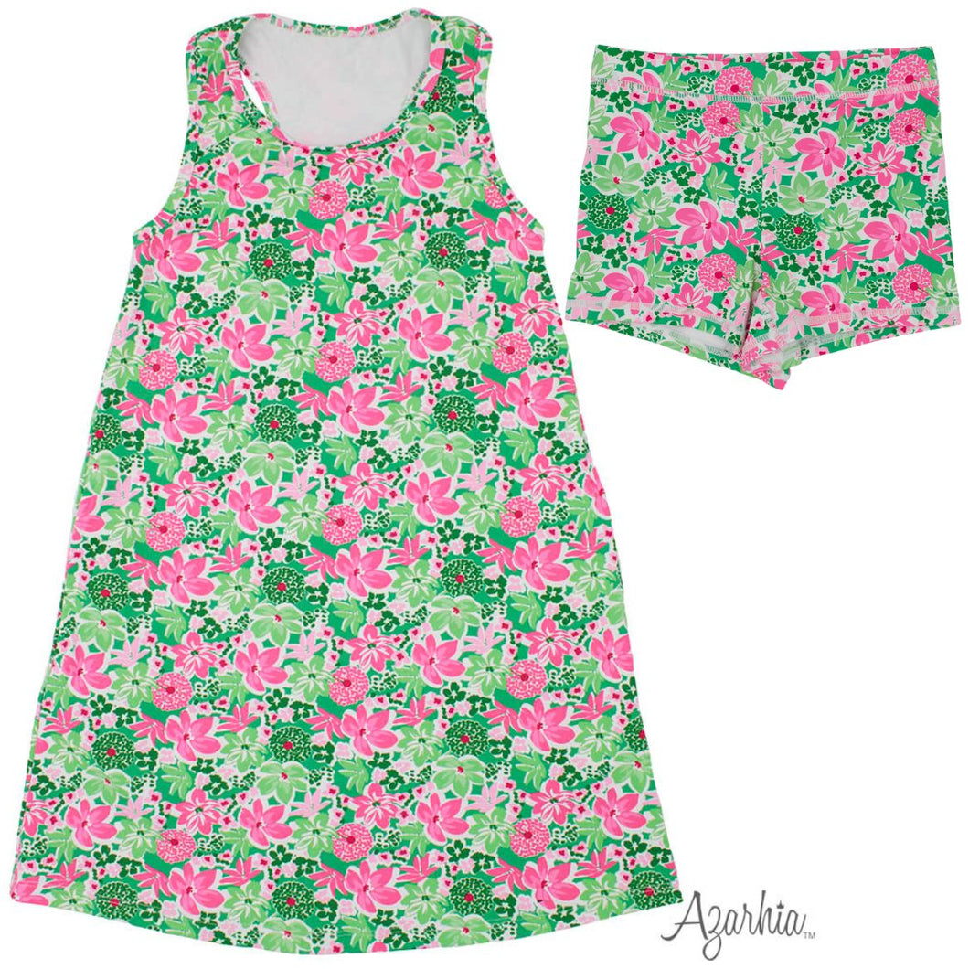 IZZY TENNIS DRESS- BOTANICAL