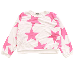 PINK STAR SWEATSHIRT