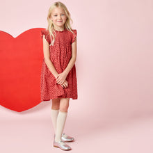Load image into Gallery viewer, STEVIE DRESS - RED MINI HEARTS