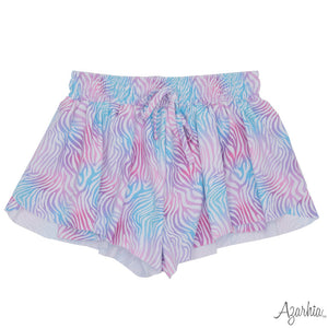 FLOWY SHORT- WATERCOLOR ZEBRA