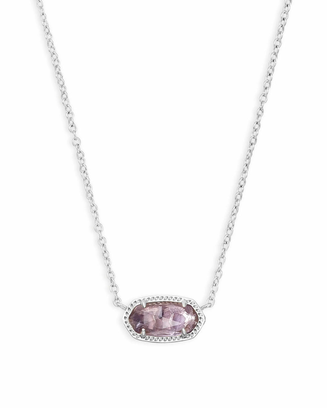 ELISA SILVER NECKLACE- AMETHYST