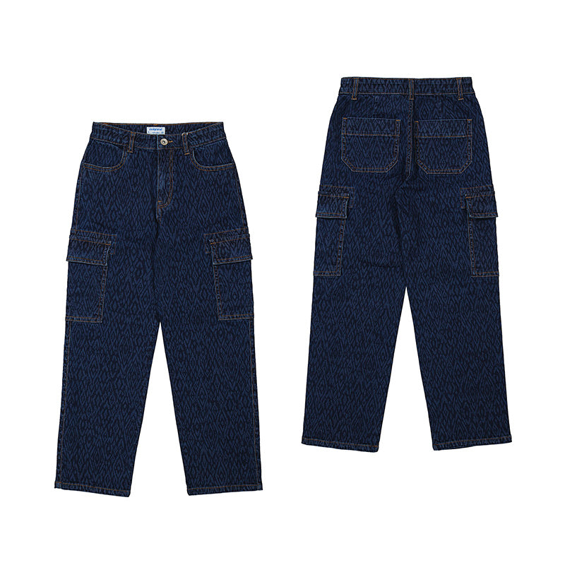 CARGO DENIM TROUSERS