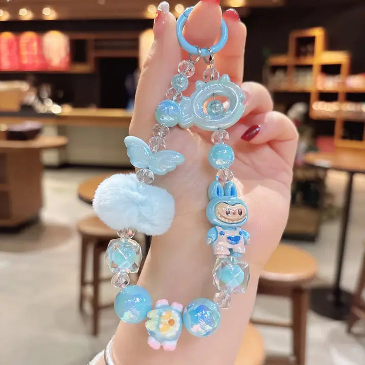 LABUBU KEYCHAIN- BLUE