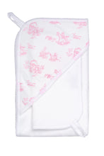 Load image into Gallery viewer, PINK TOILE HOODED TOWEL