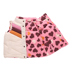 TODDLER REVERSIBLE VEST - CREAM