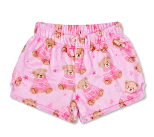 PLUSH PJ SHORTS - BEARY CUTE