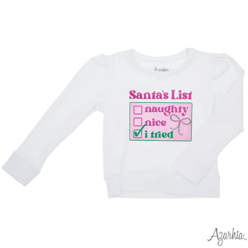 SANTA'S LIST SWEATSHIRT
