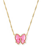 Load image into Gallery viewer, HALEY BOW NECKLACE- ROSE VIOLET