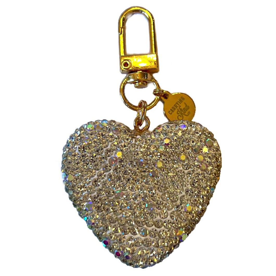 CLEAR FOLLOW YOUR HEART CHARM
