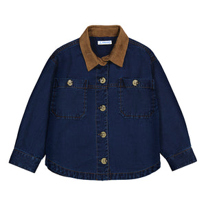 FLOWY DENIM OVERSHIRT- SUPER DARK