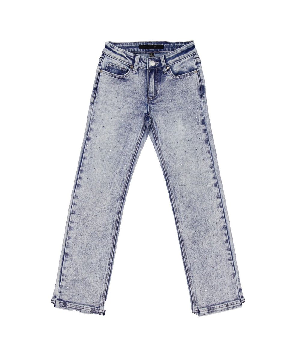 LARA STRAIGHT JEAN- BLEACH WASH