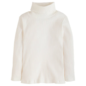 RIBBED TURTLENECK- IVORY