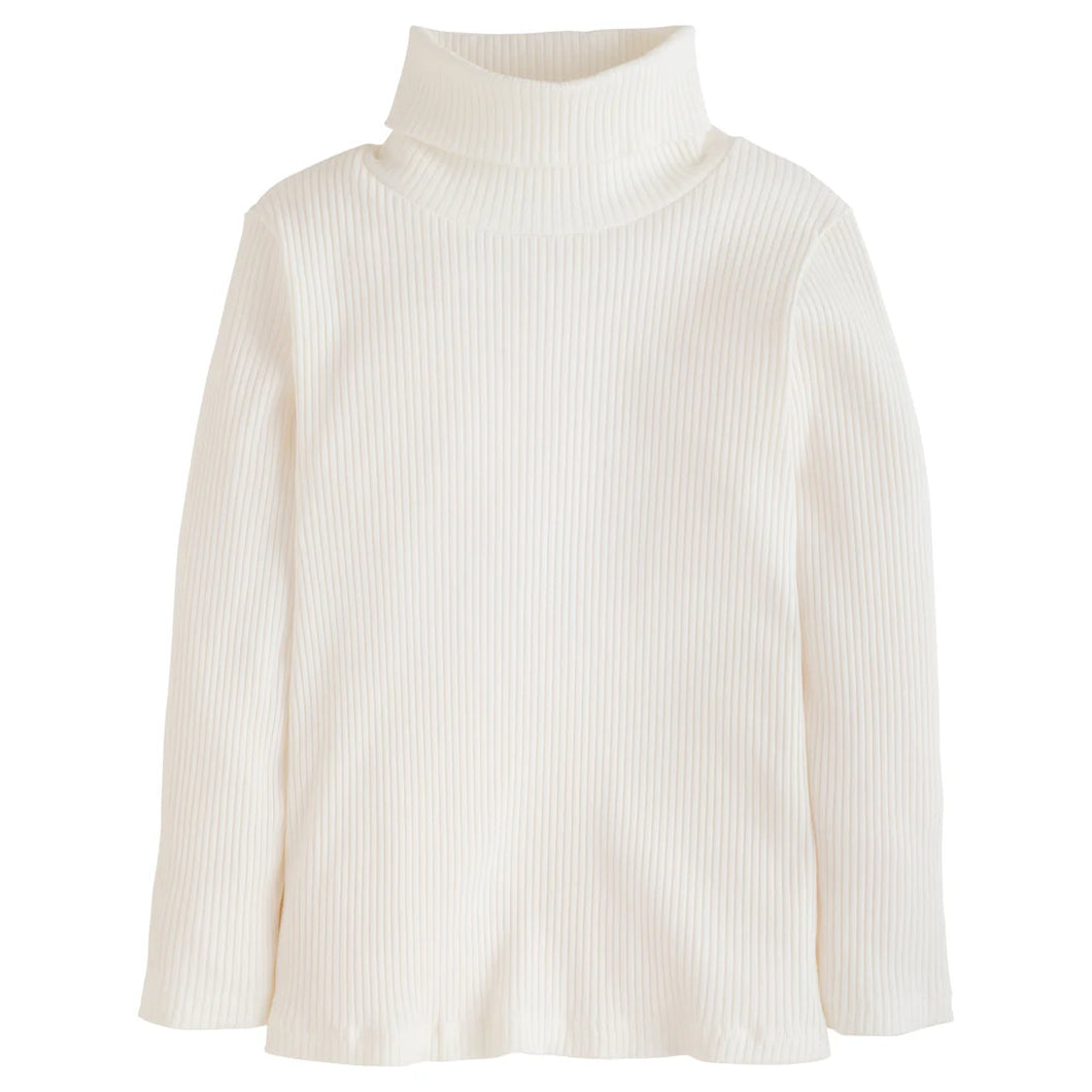 RIBBED TURTLENECK- IVORY