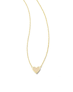 ARI HEART NECKLACE- IRIDESCENT