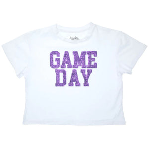 GAMEDAY GLITTER BOXY TEE