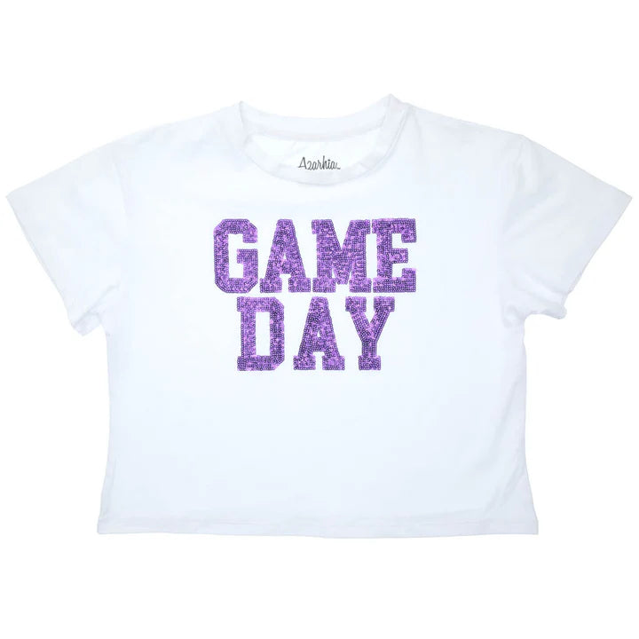 GAMEDAY GLITTER BOXY TEE