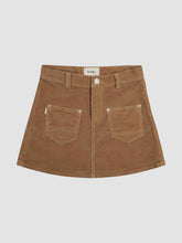 Load image into Gallery viewer, JENNY MINI SKIRT - TEAKWOOD