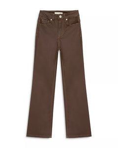 COATED FLARE 5 POCKET PANT