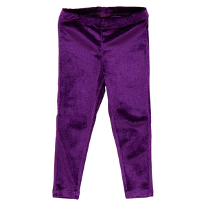 VELOUR LEGGING- PLUM