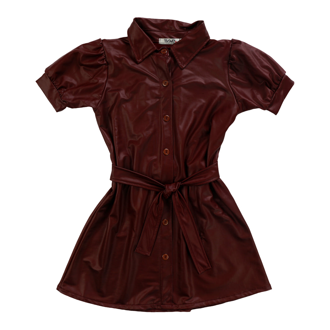 ELLIE DRESS - BURGUNDY