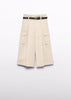 Cargo Culotte Pants with Belt