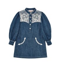 DAISY LACE DRESS- BLUE